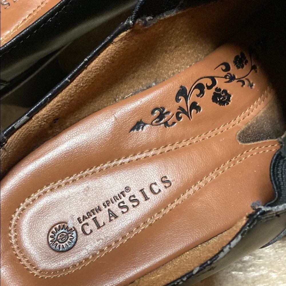 Earth Spirit Classics Leather Black Mules Classic Timeless Spring Quiet Luxury - Picture 3 of 8